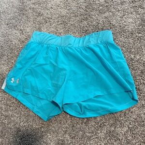 Teal athletic shorts
